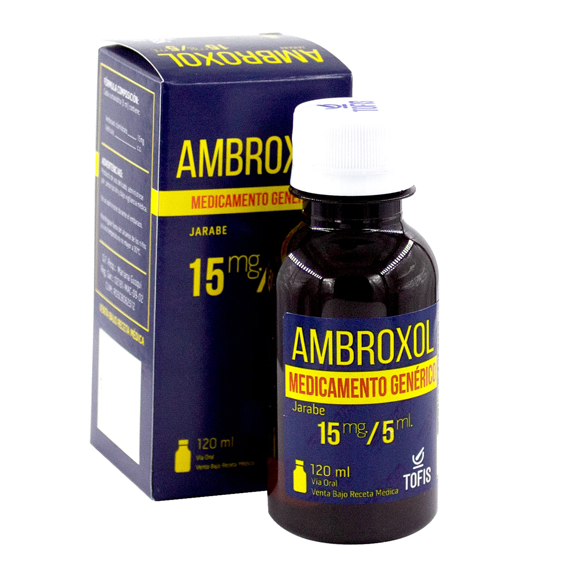 Ambroxol jarabe niños 15 mg